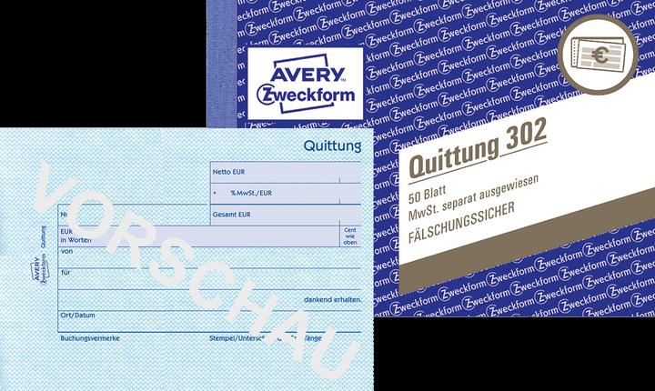 Produktbild Avery Quittung Formular (50 x)