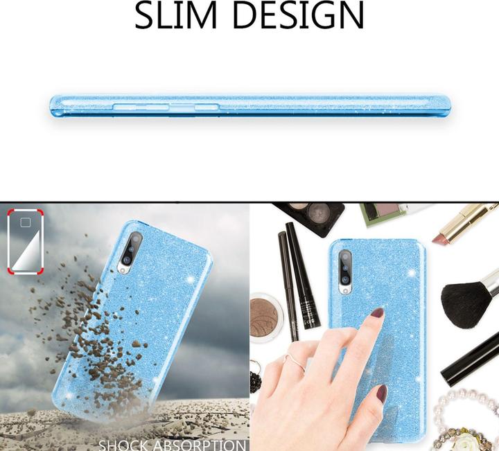Actual product image Nalia Glitter cover (Samsung Galaxy A50)