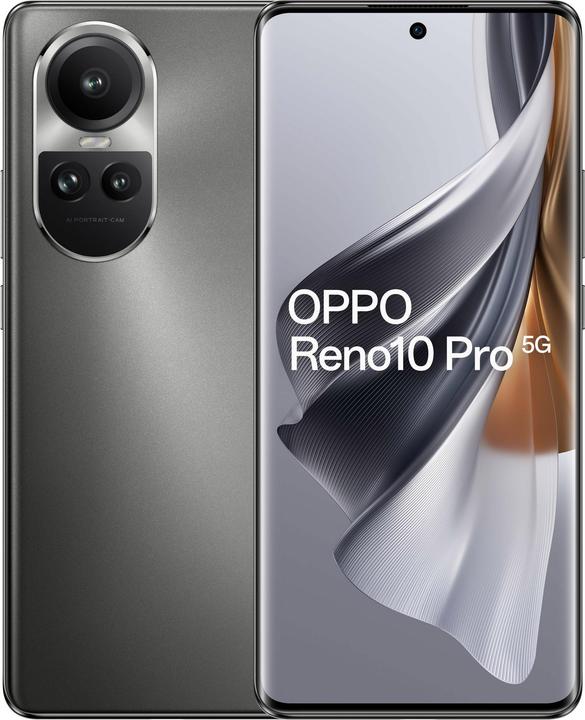 Produktbild OPPO Reno 10 Pro (256 GB, Silvery Grey, 6.70", Dual SIM, 50 Mpx, 5G)
