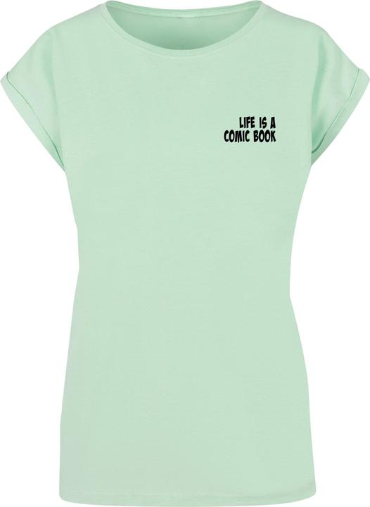 Merchcode Ladies Book Comic Extended Shoulder Tee - 112993 (S)
