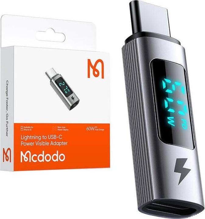 Immagine prodotto Mcdodo Adattatore / connettore da Lightning a USB-C OT-5990, PD 36W (Lightning, USB tipo C)