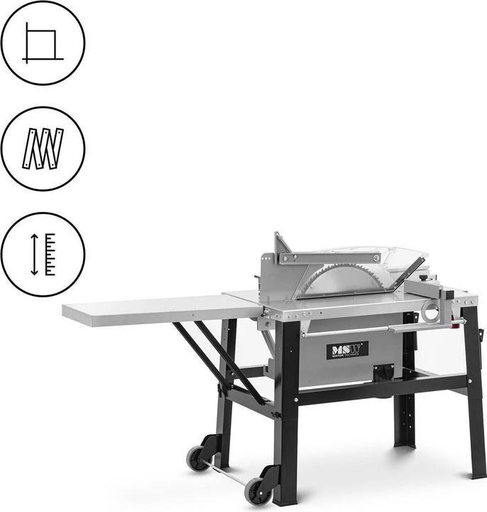 Actual product image MSW Table Saw - 4200 W - 2800 rpm - table top extendable