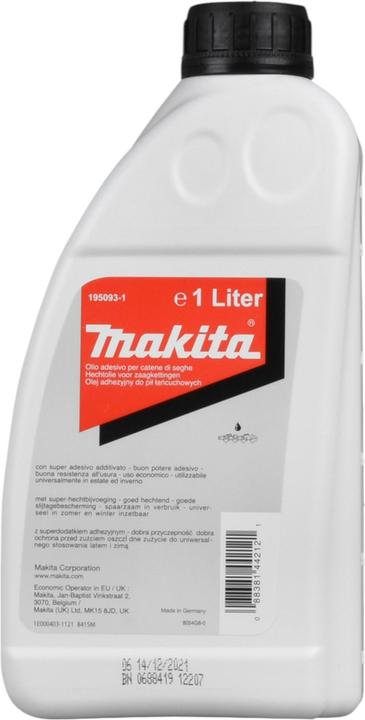 Image du produit Makita 195093-1 Huile minérale pour chaîne de tronçonneuse (Scie, Chaîne de sciage)