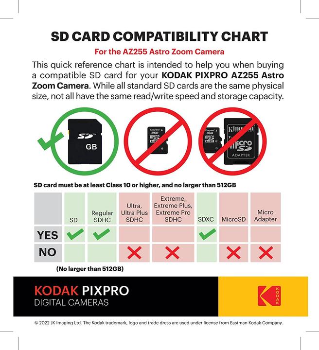 Actual product image Kodak Astro Zoom AZ255 (4.3 - 107.5 mm, 16.15 Mpx, 1/2,3'')