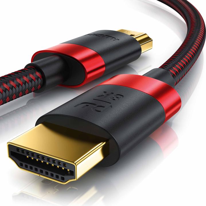 Primewire HDMI Kabel 2.1, 8K @ 120Hz / 4K @ 240Hz DSC, Ultra High Speed, Nylonummantelung, HDR, ARC (3 m, HDMI)