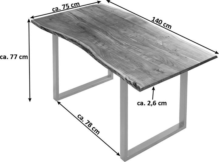 Actual product image SAM Billy (140 x 75 x 77 cm)