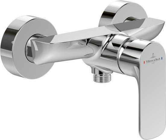Villeroy & Boch V&B Einhand-Brausebatterie O.NOVO Wandmontage, 218x126x131mm chrom