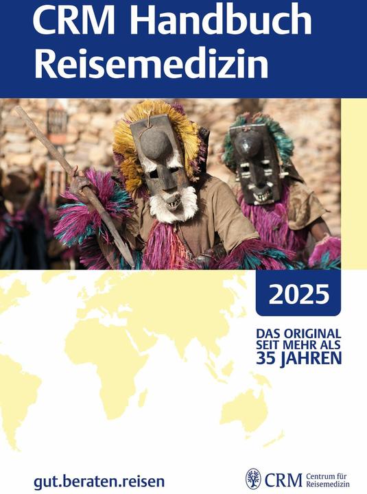 Produktbild CRM Handbuch Reisemedizin 2025 (Deutsch, Tomas Jelinek, Kerstin Müller-Eickhoff, Hollenstein-Stühlinger GesbR, 2024)