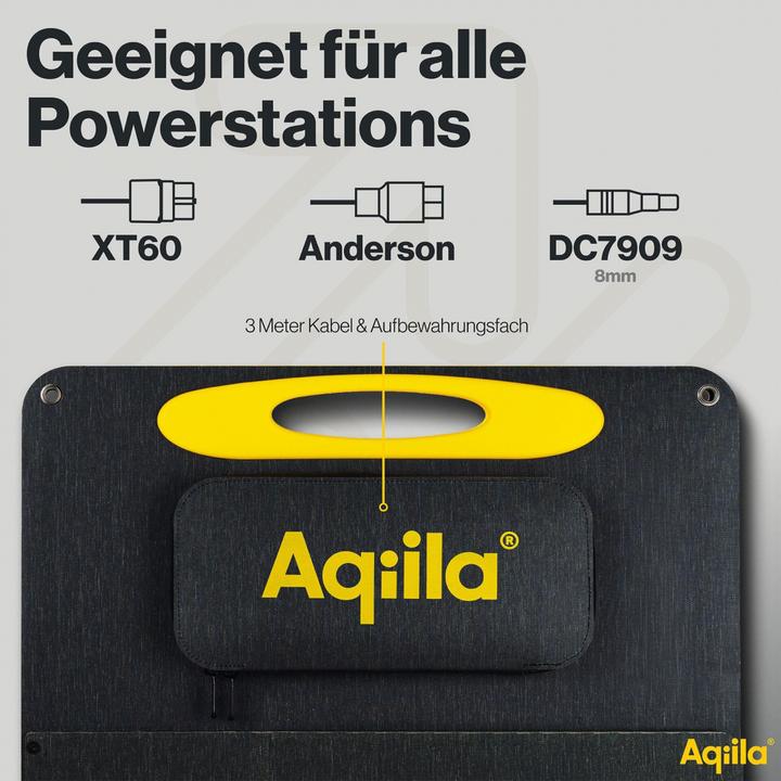 Actual product image Aqiila Sunbird P56 - Foldable solar panel (56 W, 1.34 kg)