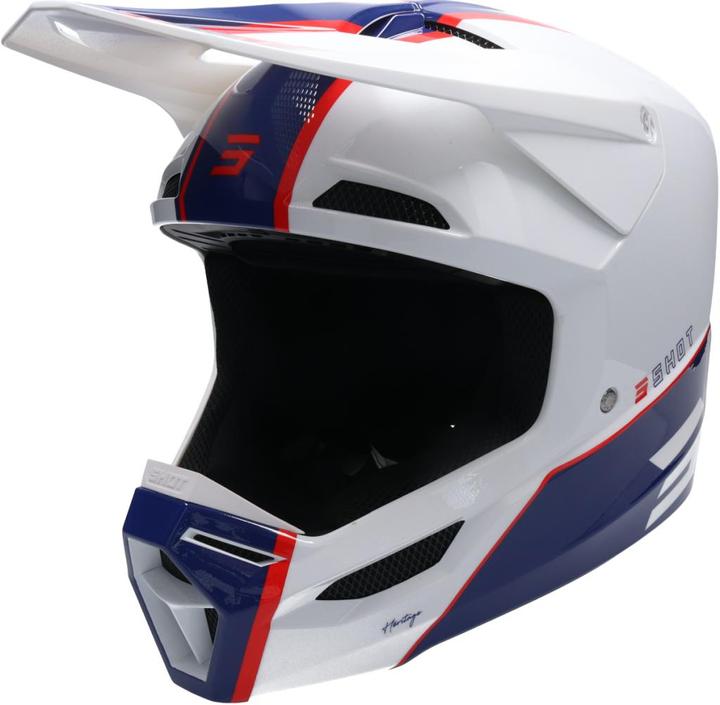 Produktbild Shot FURIOUS HERITAGE MX-Helm blau-weiss-rot XS (XS)