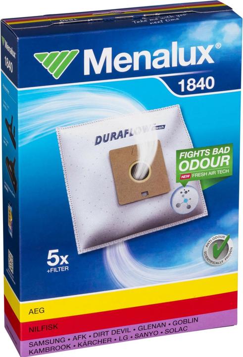 Image du produit Menalux 1840, Duraflow, 5 sacs à poussière (5 x)