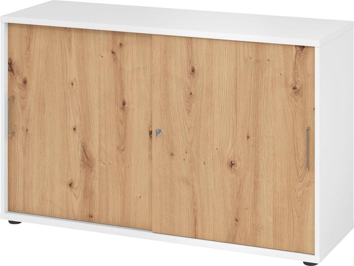 Hammerbacher Sliding door wardrobe 2OH 120cm BS White/Asteich