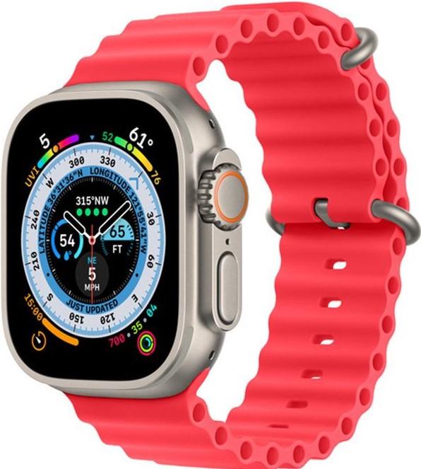 Produktbild PhoneLook Gummi Silikon Armband gewellt Ultra 49 mm (49 mm, Gummi / Silikon)