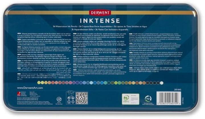 Immagine prodotto Derwent Matite acquerellabili permanenti Inktense (Multicolore, multicolore, 36 x)