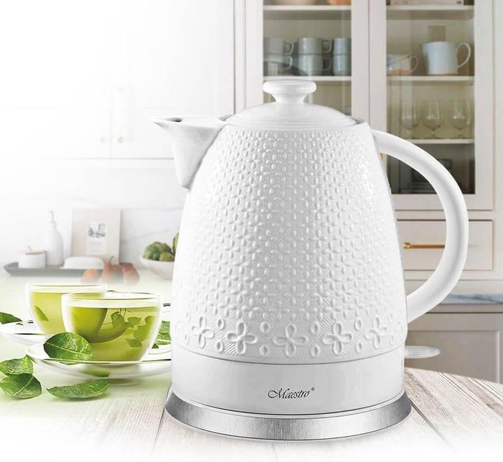 Actual product image Maestro MR-073 Electric Kettle 1 2 l 1200 W White (1.50 l, EU plug)