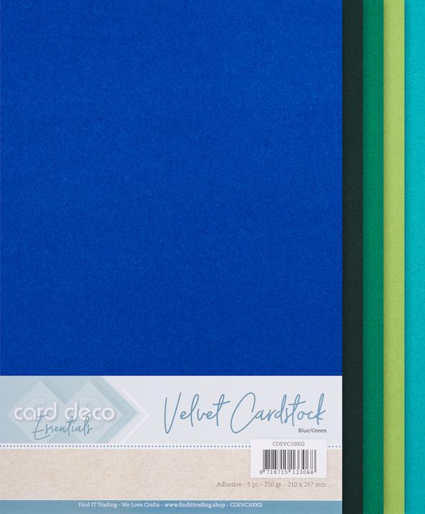 Image du produit Find it Papier velours, autocollant, A4, 5 feuilles (250 g/m², 5 x)