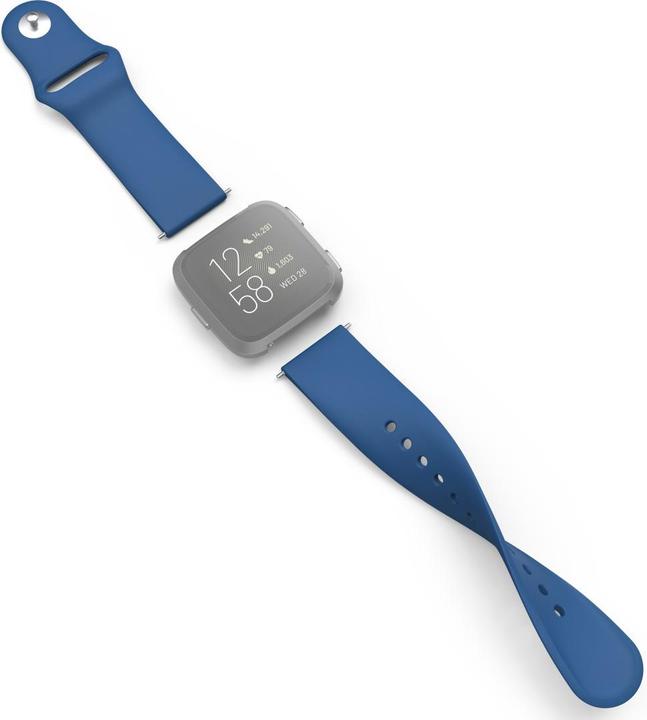 Produktbild Hama 00086231 Smartwatch-Zubehör Band Blau Silikon (Silikon, Rostfreier Stahl)