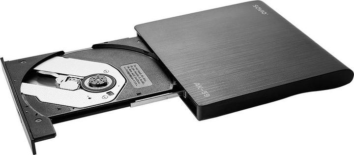 Immagine prodotto Savio AK-59 Registratore CD/DVD esterno sottile R/RW - USB-C/USB-A nero (Masterizzatore CD, Masterizzatore DVD)