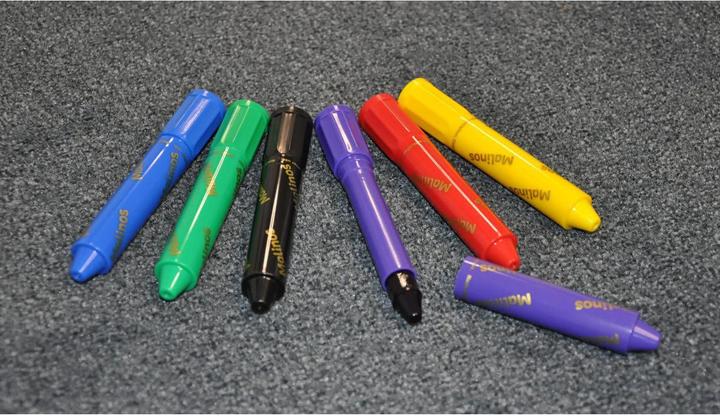 Immagine prodotto Malinos pastelli a cera 3 in 1, 6 pezzi (Multicolore, 6 x)