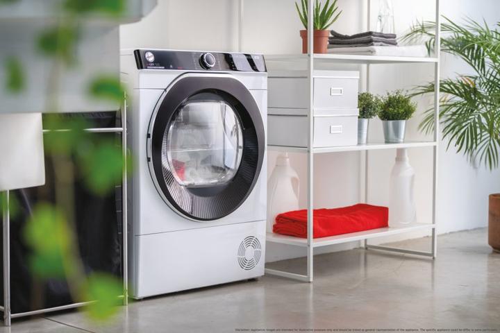 Image du produit Hoover Sèche-linge à pompe à chaleur Candy NDPEH8A2TCBEXS-S 8 kg Fonctionnement intelligent avec (8 kg, Gauche)