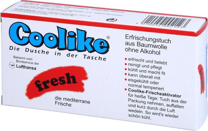 Actual product image Coolike Fresh Erfrischungstücher ohne Alkohol (Cleansing lotion, 357.84 ml)