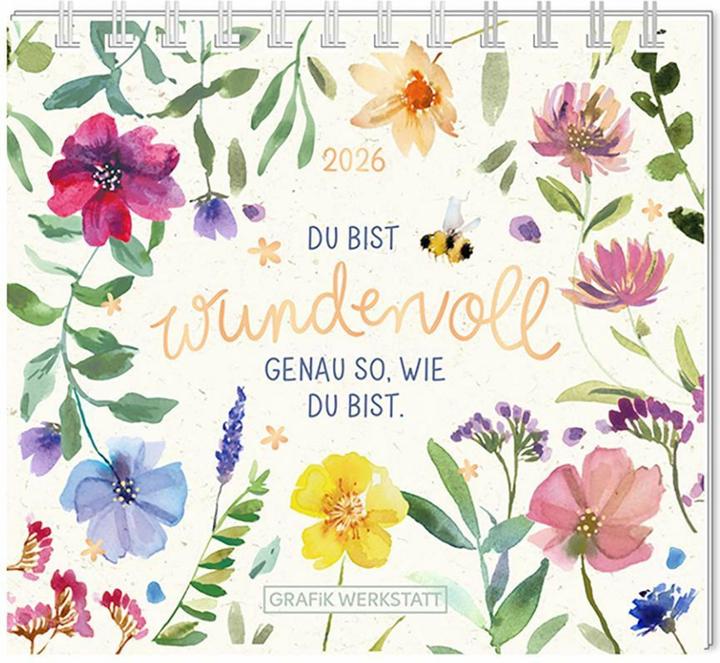 Mini-Kalender 2026 Du bist wundervoll