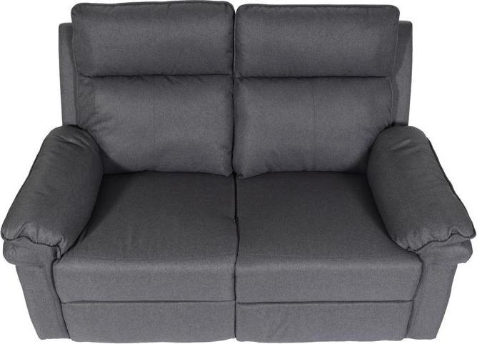 Produktbild Mendler 2er Kinosessel HWC-L94, Liegefunktion Nosagfederung Stoff/Textil - dunkelgrau