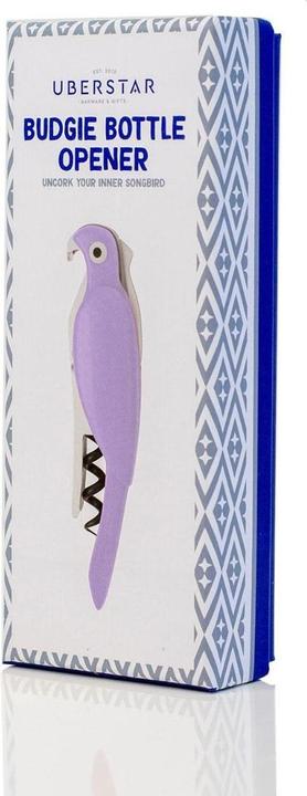 Actual product image Uberstar Bottle opener budgie purple (Corkscrew)