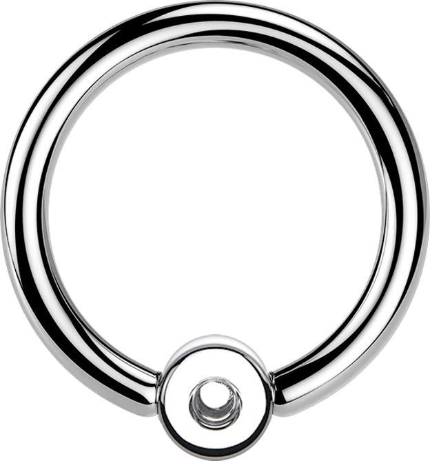 Star Piercing Ball Closure Ring silber Kugel mit 0.8 mm Gewinde (ohne Messing, Titan G23)