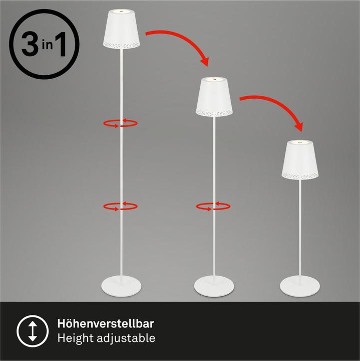 Actual product image Briloner Rechargeable LED floor lamp (400 lm)