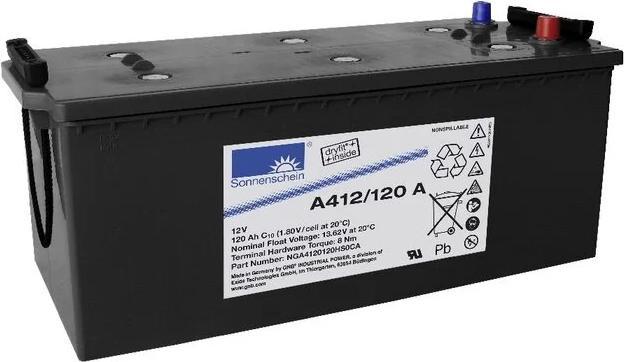 Tadiran Sonnenschein Dryfit A412/120 A Akku Blei PB 12Volt 120Ah (12 V, 120 Ah)