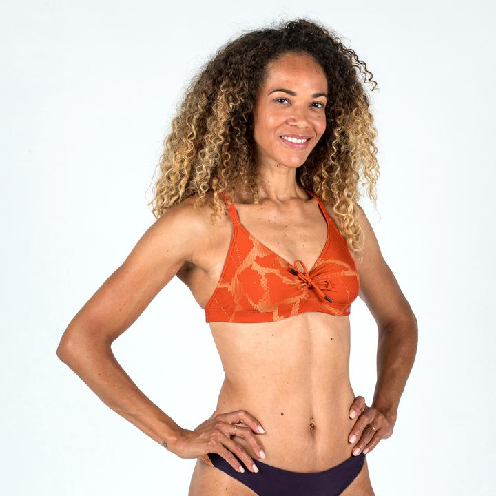 Actual product image Nabaiji Sports bikini top ladies ultra chlorine resistant - Jana Ice orange (44)