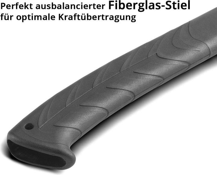 Actual product image Stahlwerk Axe Ca-775 St 775 mm Forestry Axe Made Of Carbon Steel With Fibreglass Handle