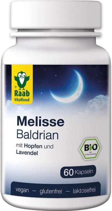 Image du produit Raab Mélisse Valériane avec Houblon et Lavande Bio (60 pièce(s), Capsules)