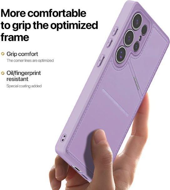 Image du produit Dux Ducis Samsung Galaxy S25 Ultra étui portefeuille magnétique avec support - Violet (Samsung Galaxy S25 Ultra)