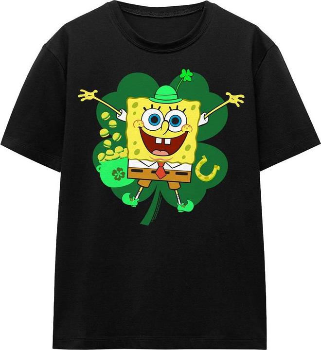 Produktbild Spongebob Squarepants Spongey TShirt St PatricksTag (L)