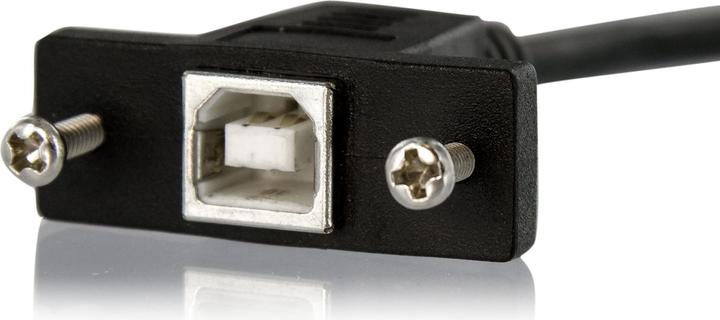 Image du produit StarTech Câble USB B to B de 30 cm pour montage en sangle - connecteur femelle/prise mâle (0.30 m, USB 2.0)