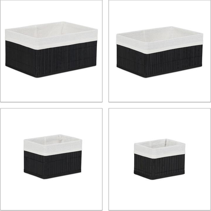 Immagine prodotto Relaxdays Maxi Set da 6 cesti portaoggetti (6 x, 35 x 25 x 17 cm)