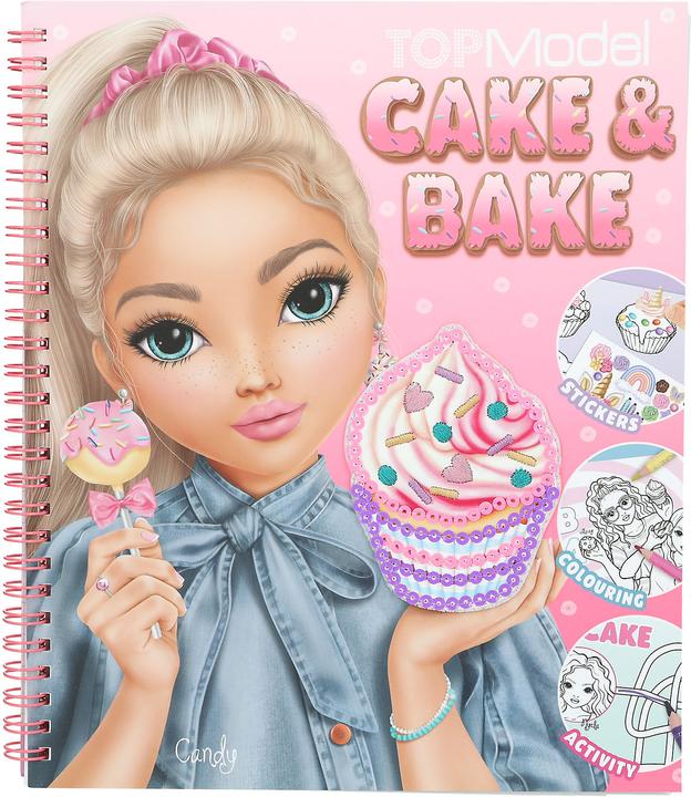 Top Model TOPModel - Cake & Bake Colouring Book With Sequins ( 0413386 )