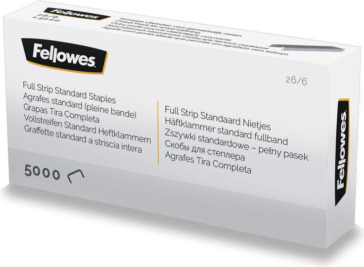 Fellowes Agrafes 26/6 5000 pièces, bande pleine (5000 x)