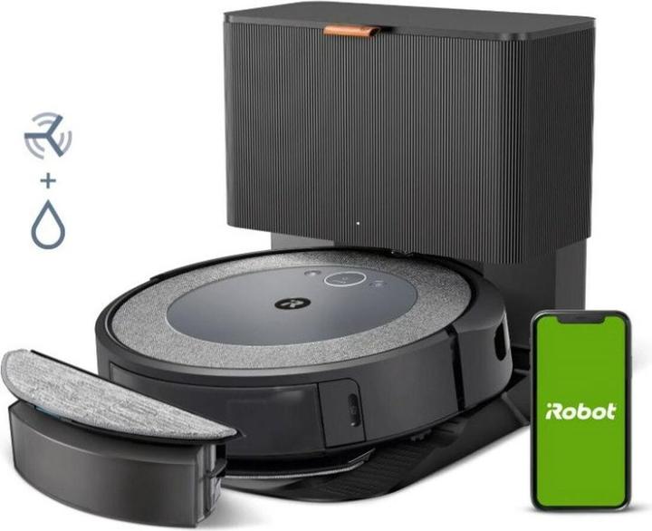 iRobot Roomba Combo i5+ - Robotstofzuiger met Dweilfunctie - Zelfledigend - Ideaal voor Huisdieren - i5576 (Saugwischroboter)