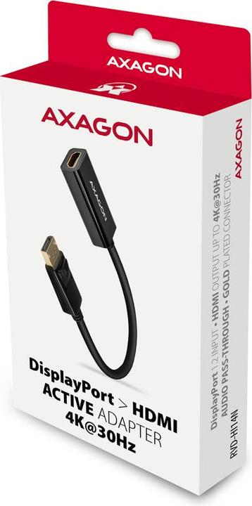 Actual product image Axagon RVD-HI14N DisplayPort > HDMI 1.4 adapter 4K/30Hz (HDMI, 2.10 cm)