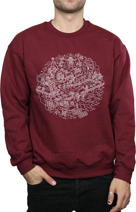 Immagine prodotto Star Wars Christmas Death Star Felpa Uomo (L)