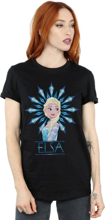 Immagine prodotto Disney Frozen Elsa Snowflake Maglietta Ampia Donna (L)
