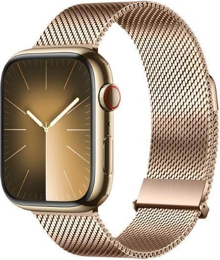 Immagine prodotto Dux Ducis Bracciale Milanese Pro Apple Watch 42/44/45/49MM - Oro (42 mm, 45 mm, 49 mm, 44 mm, Acciaio inossidabile)