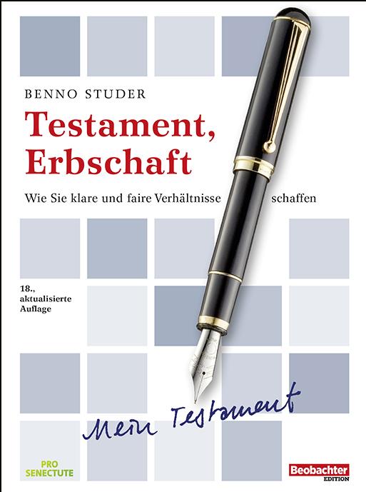 Produktbild Testament, Erbschaft (Deutsch, Benno Studer, David Fuhrer, 2022)