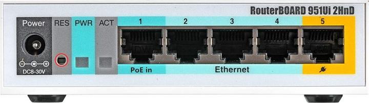 Produktbild MikroTik RB951UI-2HND: 5 Port WLAN Router