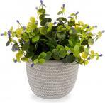 Immagine prodotto Ibergarden pianta verde fiore lilla con vaso grigio (20.60 cm)