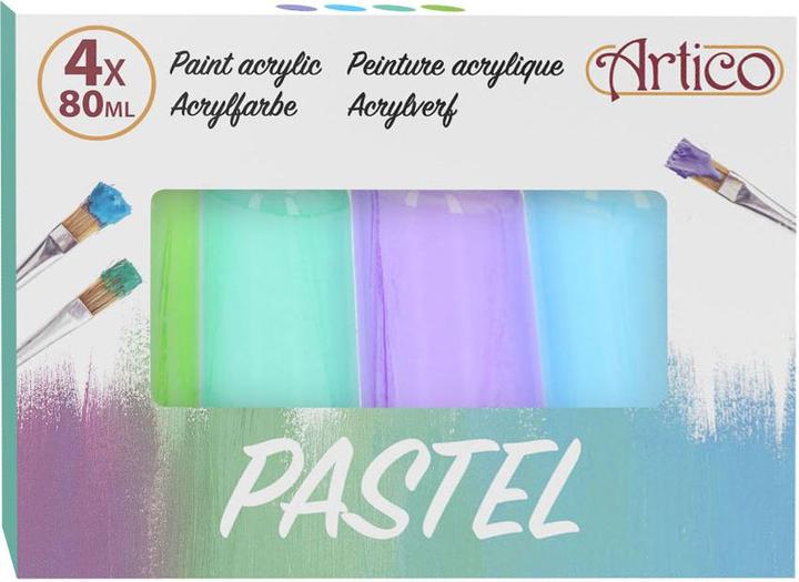 Actual product image Artico Paint Acrylic Pastel (Assorted, Multicolor, 320 ml)