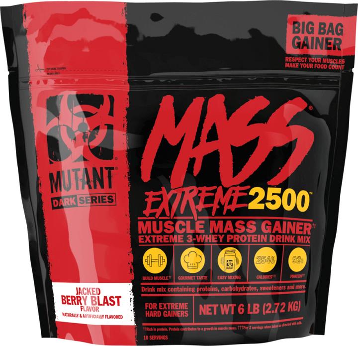 Produktbild Mutant Mass Extreme 2500 (Jacked Berry Blast, 1 Stk., 6000 g)